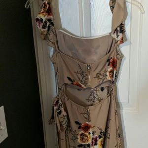 Floral tie dress